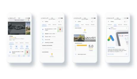 google my business op mobile