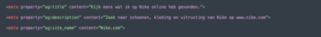 coorbeeld van metadata in broncode