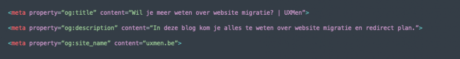 voorbeeld van metadata in broncode