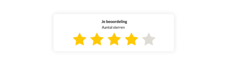 beoordeling met sterren