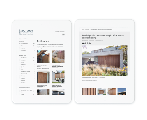 OWC - Website in tablets