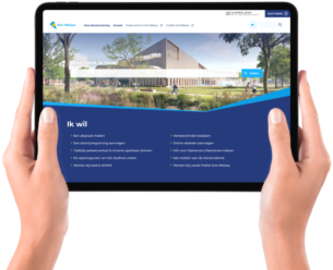 nieuwe sint-niklaas website op ipad