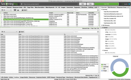 screamingfrog-voorbeeld-weergave
