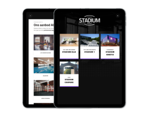 stadium header op ipad
