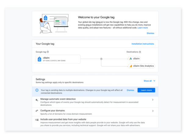 informatie over de google tag